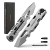 EDC Pry Bar Multitool with Bi-Directional Ratchet Screwdriver & Everlasting Pen, Wrenches, Crowbar and Box Openers Camping Accessories A Versatile Companion