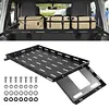 [US Local Warehouse] For 07-25 JK/JL Wrangler Molle Panel Rear Trunk Cargo Rack Interior Storage Basket Auto Luggage Frame Trunk Organizer Car Accessories