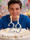 Reusable Numeral Birthday Candle Holder Set Number 0-9 for Party Anniversary