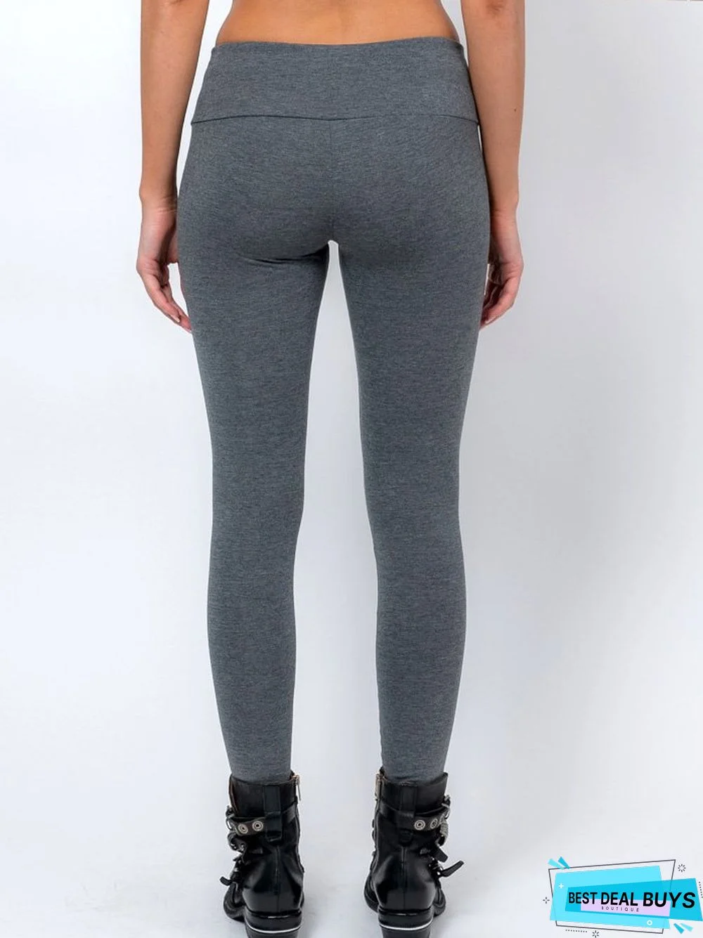 Cotton-Blend Tight Leggings
