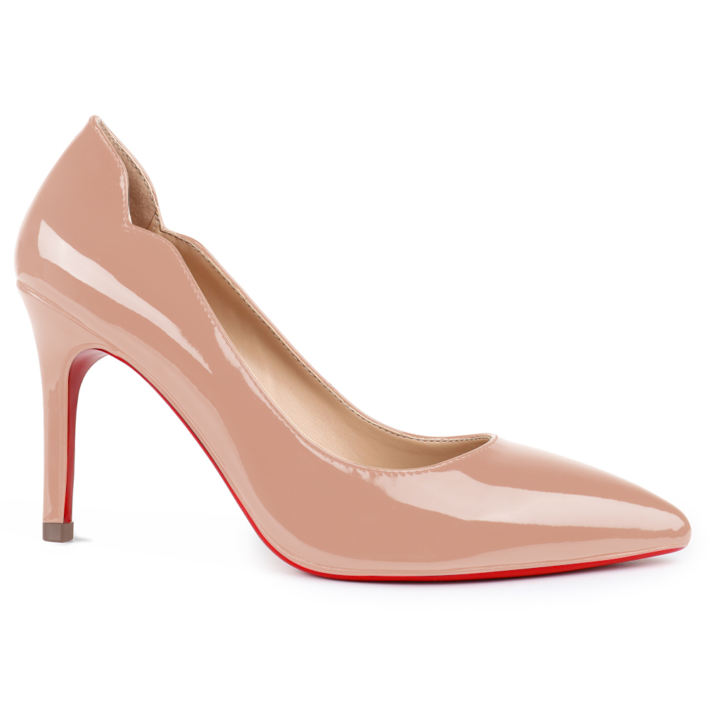 Classic  3.5'' Women's Kitten Heels Party Red Bottom Pumps-MERUMOTE
