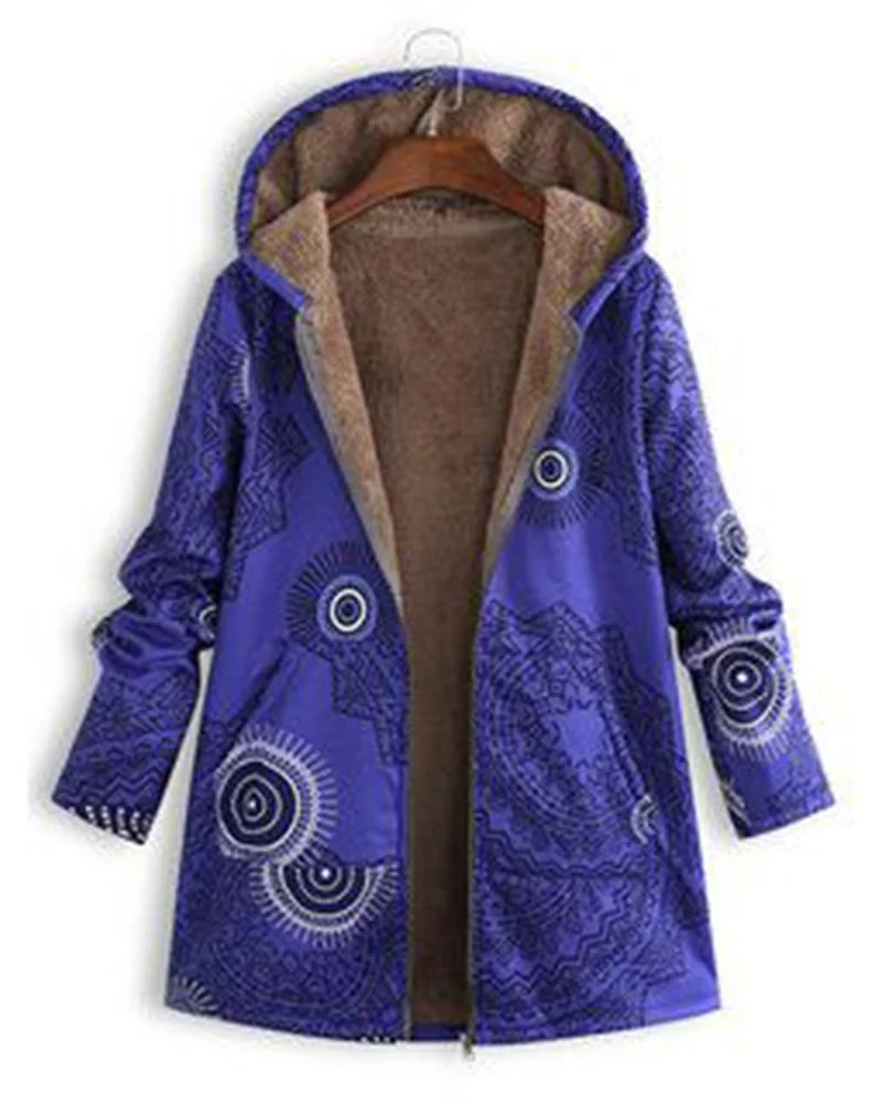 Women's Fashion Creative Printed Coat20