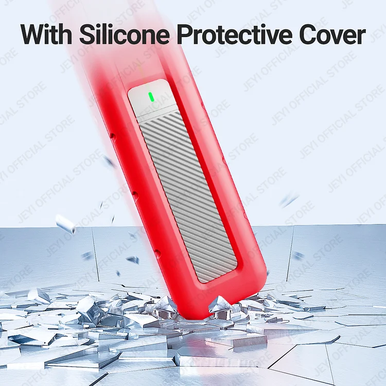 JEYI 20G M.2 NVMe SSD Enclosure with Silicone Protector Cover - Thumbnail 4