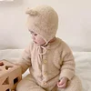 Baby Furry One-piece Pajamas Children's Winter Home Clothes