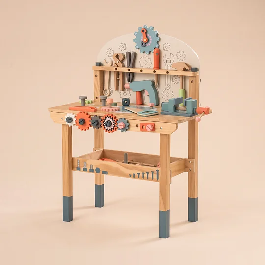 [Only Ship To U.S.] ROBUD Toy Workbench Tool Bench Set for Kids WG200 | Robotime Online