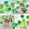 Birthday Decorations, Happy Birthday Banner with Birthday Balloons, Honeycomb Balls, Hanging Swirls, Circle Dots Garland, Happy Birthday Party Decorations for Women Men Boys Girls (Green)