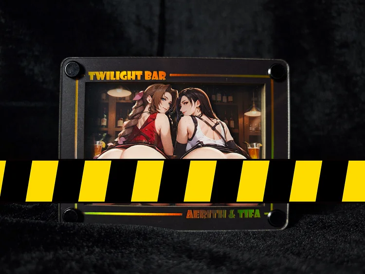 Dorobou Neko Studio - Final Fantasy Card Collection Twilight Tavern #1 Aerith Gainsborough & Tifa Scene (Adult 28+)-