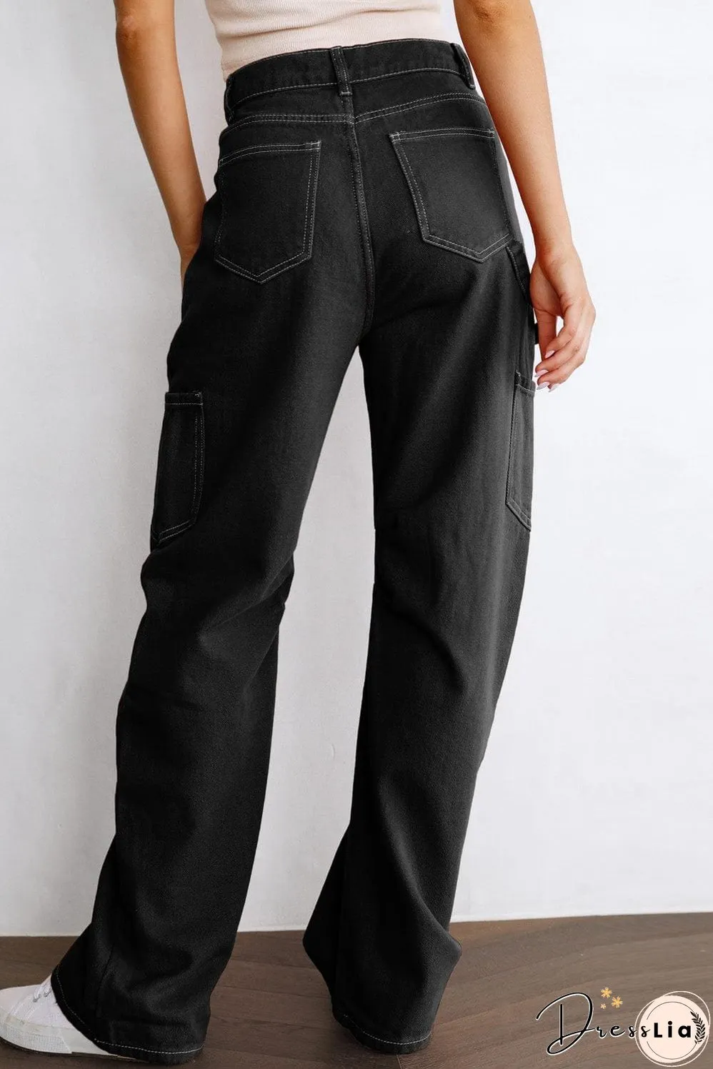 Contemporary Black Cargo Pants