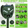 Solar Animal Repeller Mouse Repellent IP44 Waterproof for Raccoons Rabbits Foxes