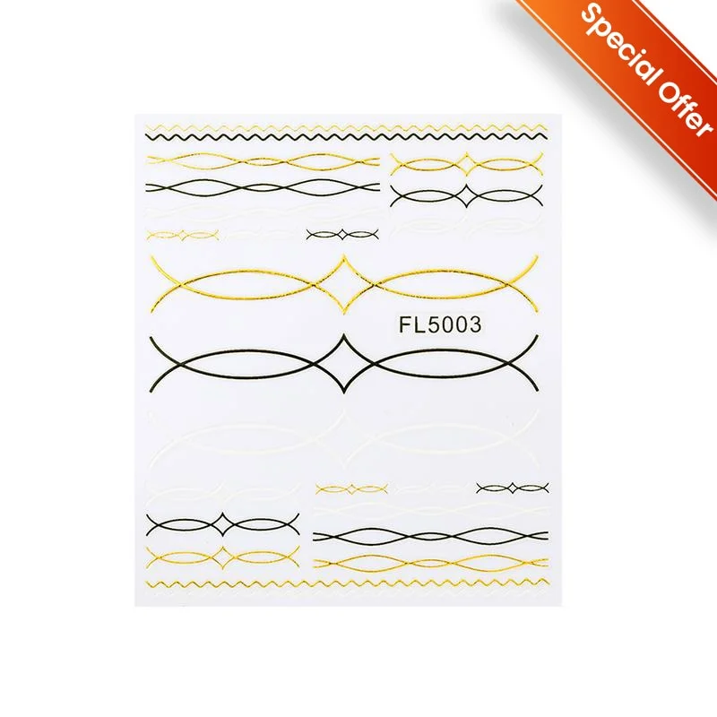 3D Christmas Nail Art Decoration Stickers Sparkly Gold White Colorful Glitter Geometry Snowflake Winter Slider Nail Foils-Nail Inspo