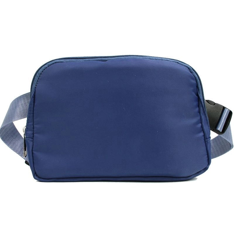 Unisex Small Polyester Solid Color Basic Classic Style Square Zipper Fanny Pack