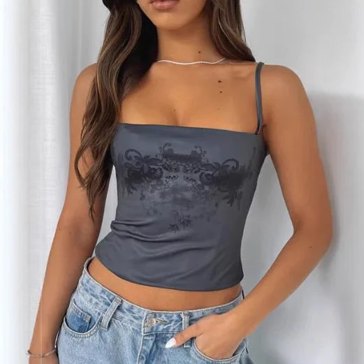 Athvotar Athvotar New Women's Slings With Short Blouse Wide Neck-Neck Sexy Vest