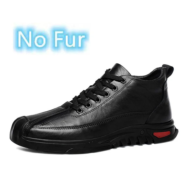 Gregorysupply Handmade Genuine Leather Casual Shoes Luxury Brand Men's Sneakers Hot Sale Male Leisure Walk Footwear Non-Slip Treking Sneakers