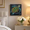 Framed Turtle - DIY Button Art Painting Kit for Creativity DIY Pearl Dot Crafts for Gift Home Wall Decor 30*30CM