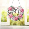 DIY Flowers 5D Hanging Clock Art Craft for Living Room Decoration