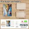 (US Only)Seaside Town Wooden DIY Diamond Painting Tray Kit Serving Platter for Home Decor
