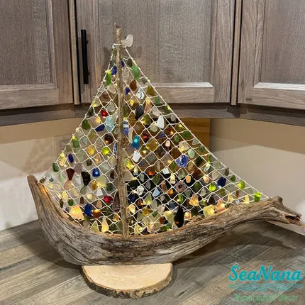 🌊 Sea Glass Boat🔥 Now 55% Off