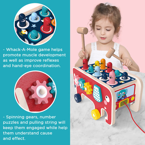 BubsKingdom Whack-a-Mole Montessori Toy