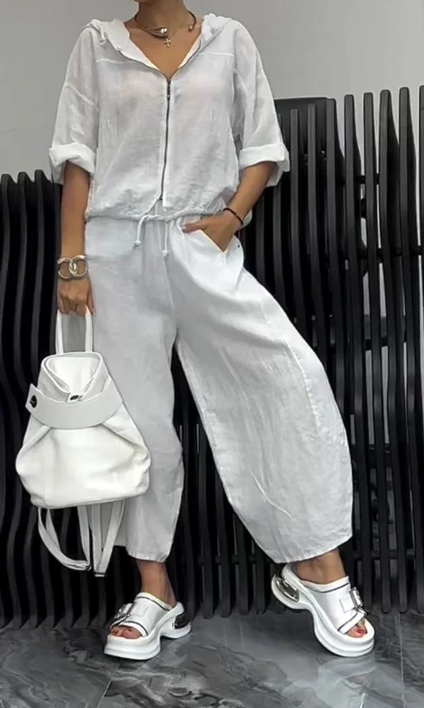 Women's Comfortable Two-Piece Top and Pants