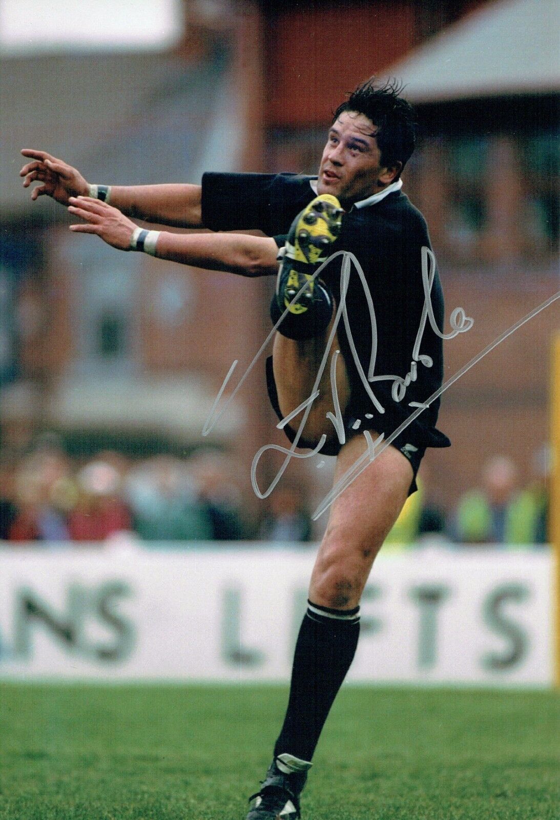 Zinzan BROOKE Signed Autograph New Zealand All Blacks RUGBY Photo Poster painting A AFTAL COA