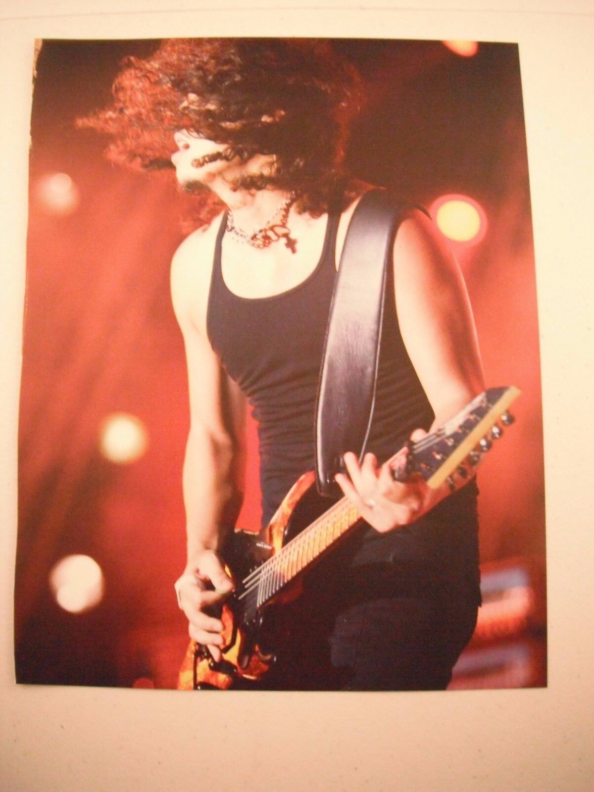 Kirk Hammett Metallica Guitarist 12x9 Coffee Table Book Photo Poster painting Page