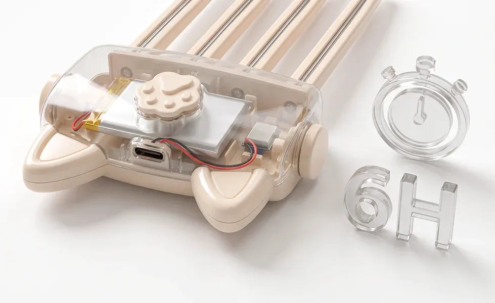 Internal battery and charging structure of the root lift clip