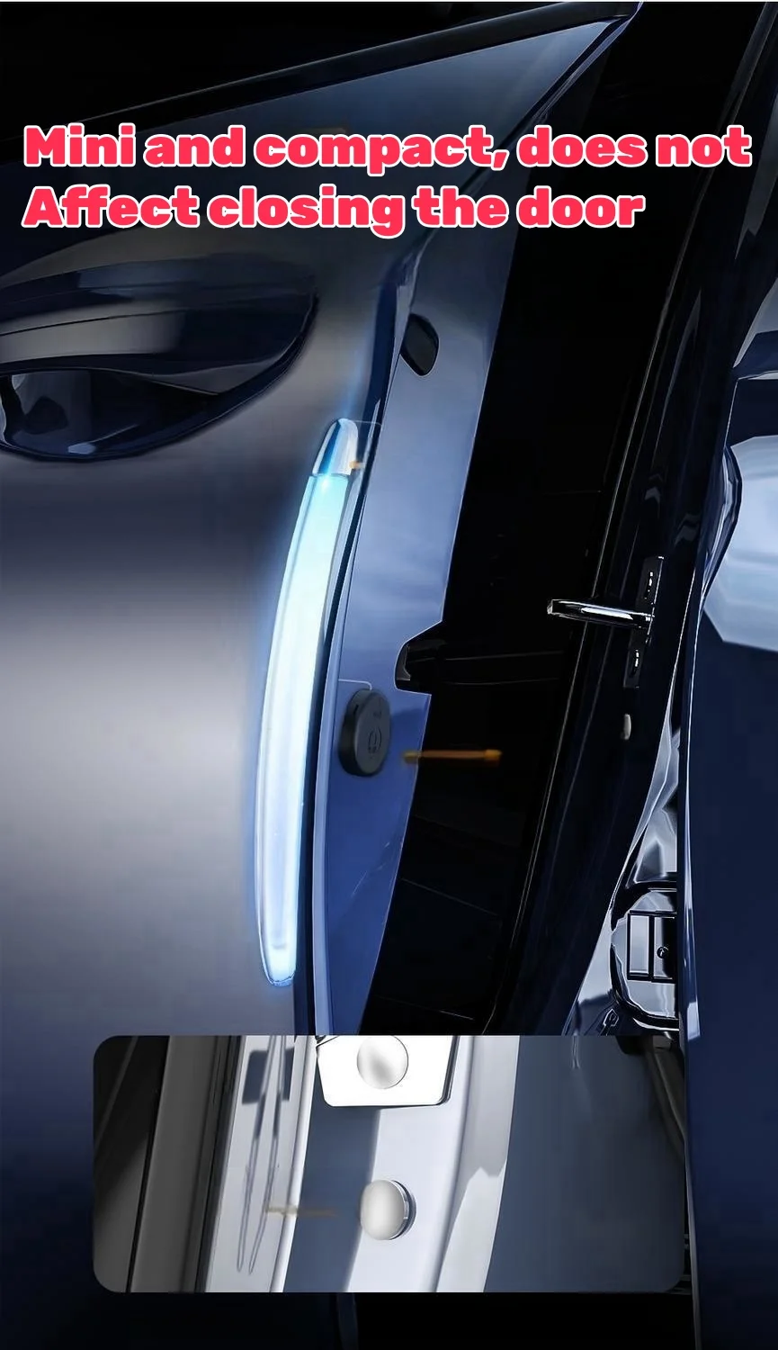 Multi-function door anti-collision warning light