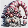 Flower Gnome-18CT Stamped Cross Stitch 30*30cm/11.81*11.81in
