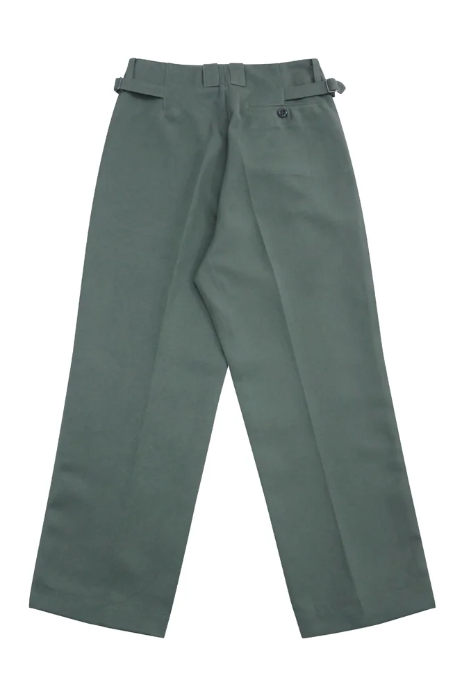   Elite German Fieldgrey Gabardine Straight Trousers With Pipe German-Uniform