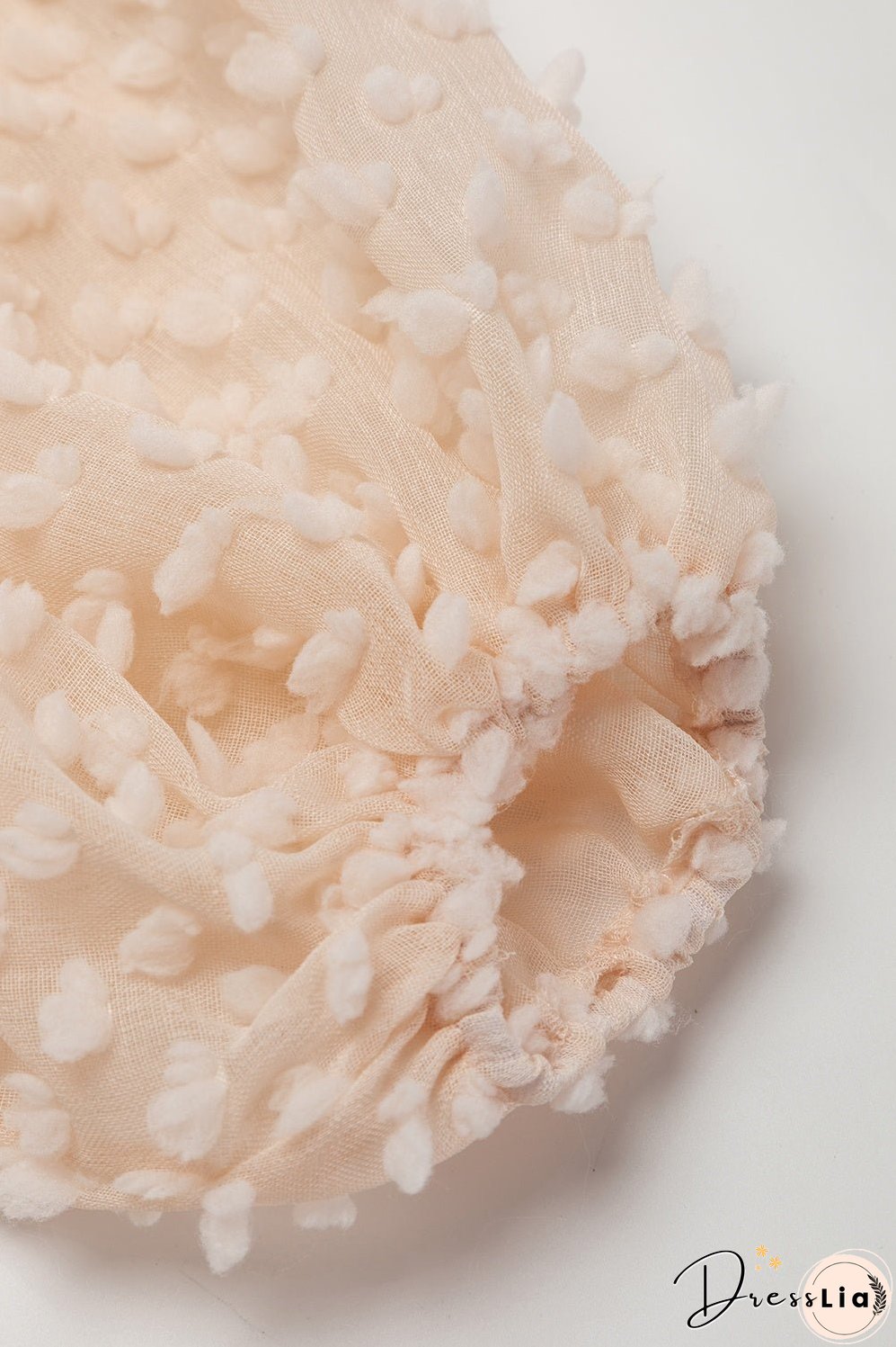 Tiered Round Neck Balloon Sleeve Mini Dress