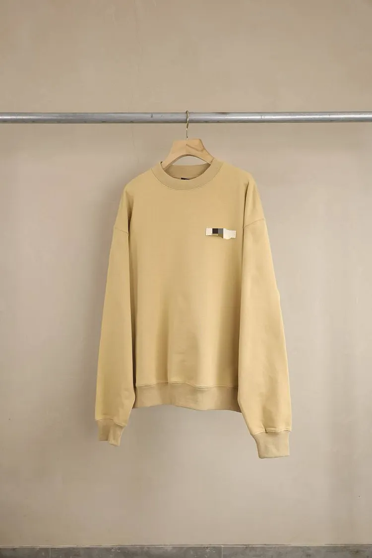 Women's Cotton Crew Neck Sweatshirt Solid Basic Pullover