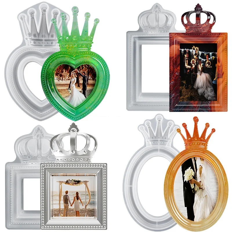 Retro Crown Photo Frame Silicone Mold