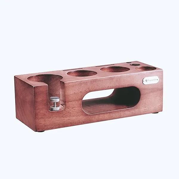 Station De Tassage Café En Bois De Hêtre - Pour Porte-filtre 51-54mm - Rangement Outils Espresso - EFUTURETIME