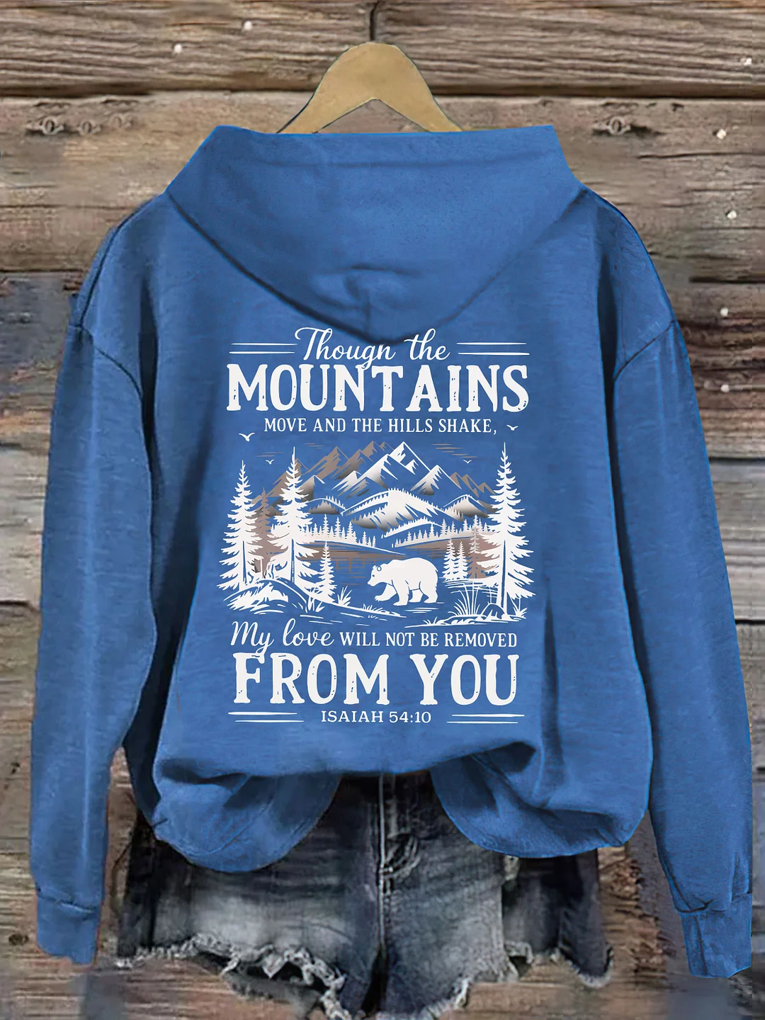 Though The Mountains Move Vintage Hoodie