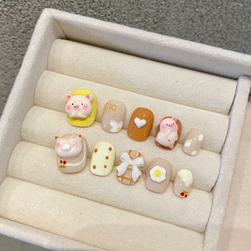 Macaron Piggy Feast Nail Series