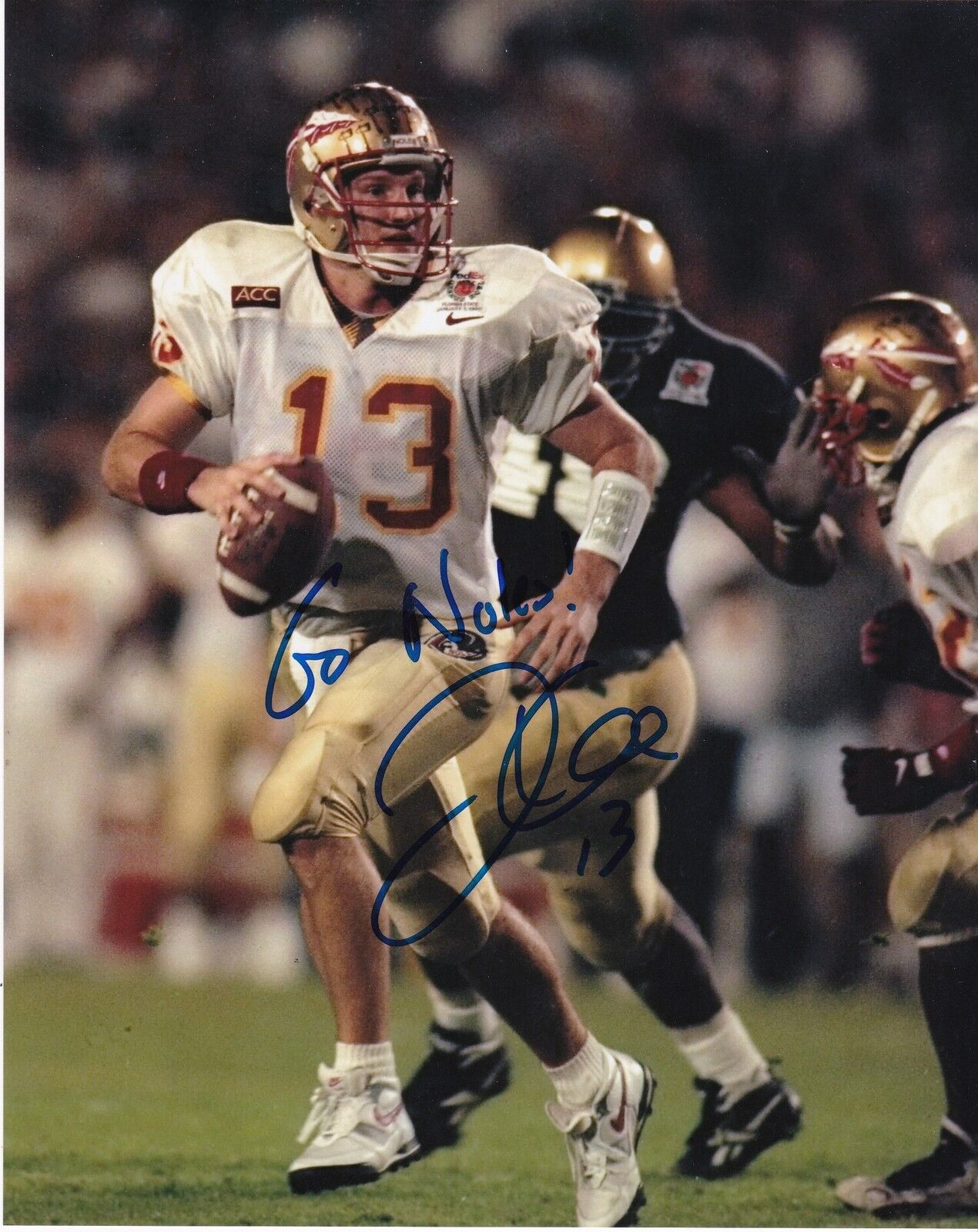 DANNY KANELL FLORIDA STATE SEMINOLES ACTION SIGNED 8x10