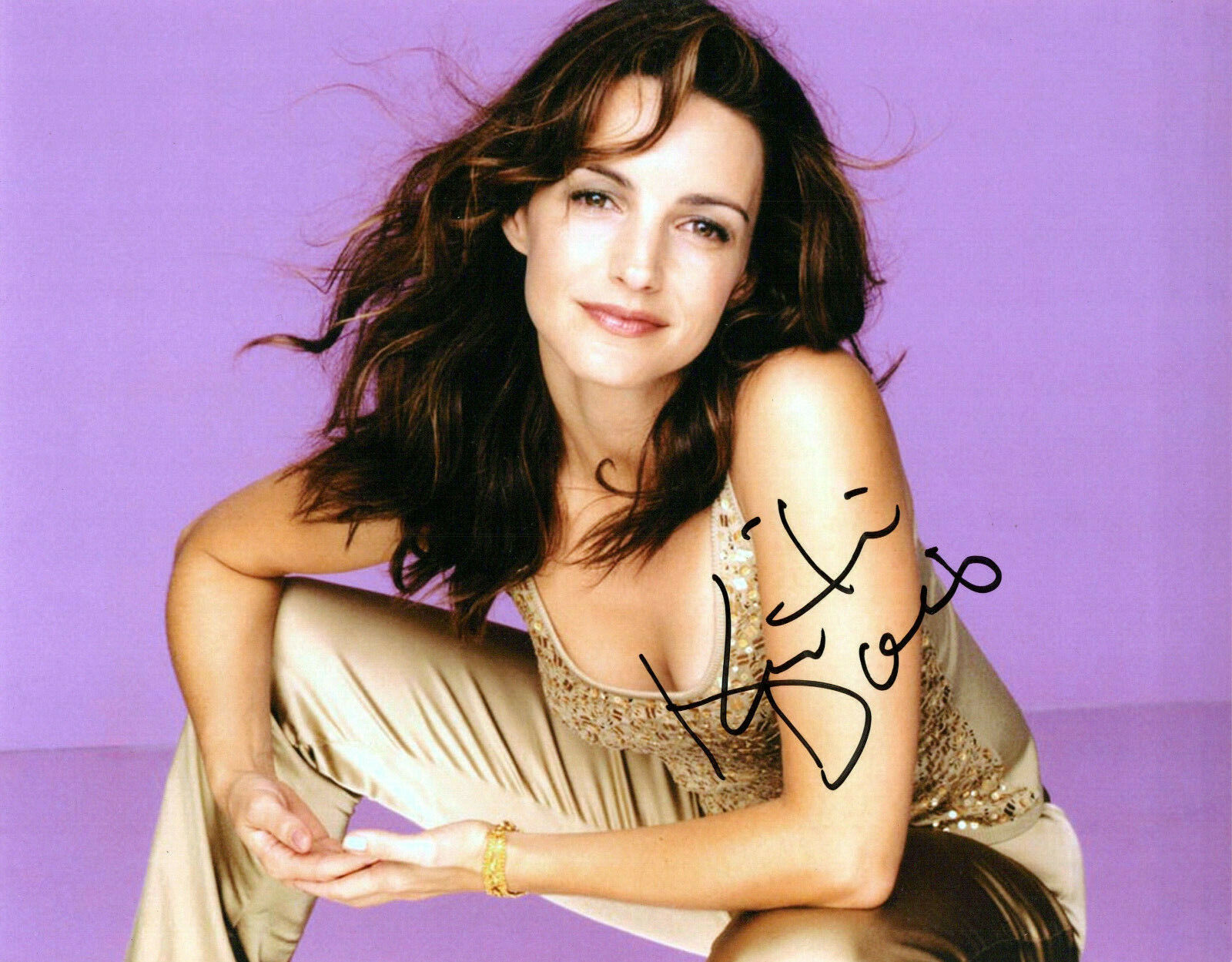 Kristin Davis glamour shot autographed Photo Poster painting signed 8x10 #14