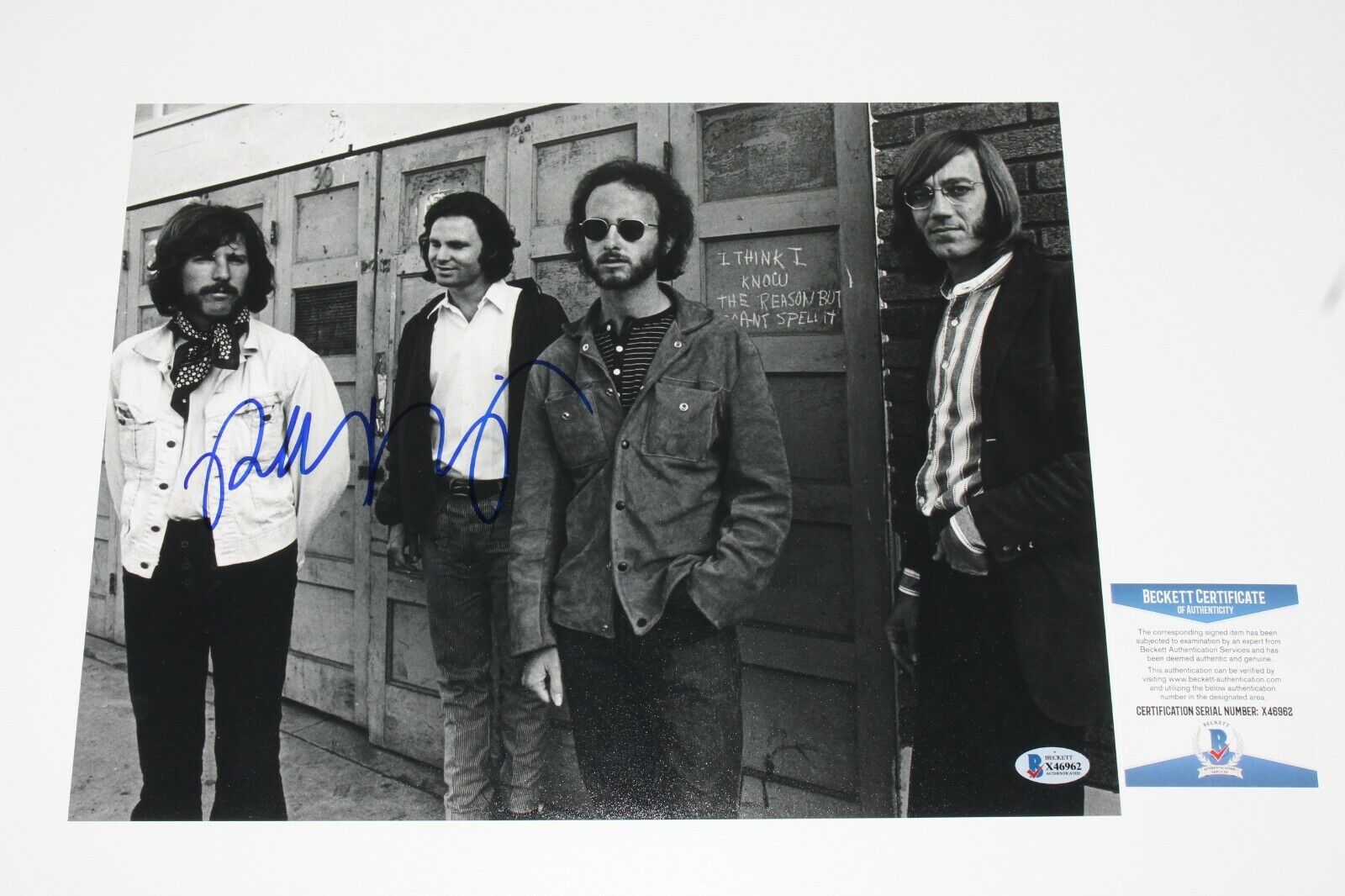 THE DOORS - GUITARIST ROBBY KRIEGER SIGNED BAND 11x14 Photo Poster painting BECKETT COA LA WOMAN