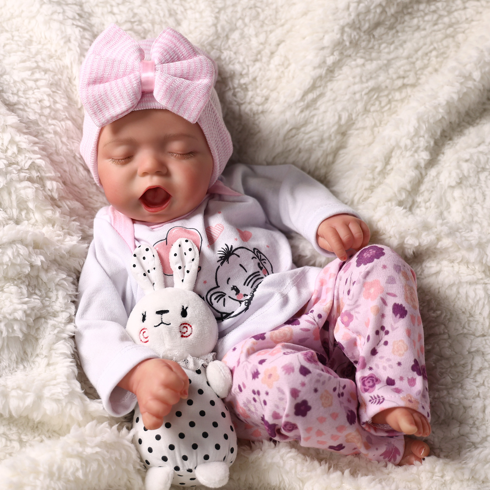 Babeside Julia 17'' Reborn Baby Doll Lifelike Sleeping Girl Lovely ...