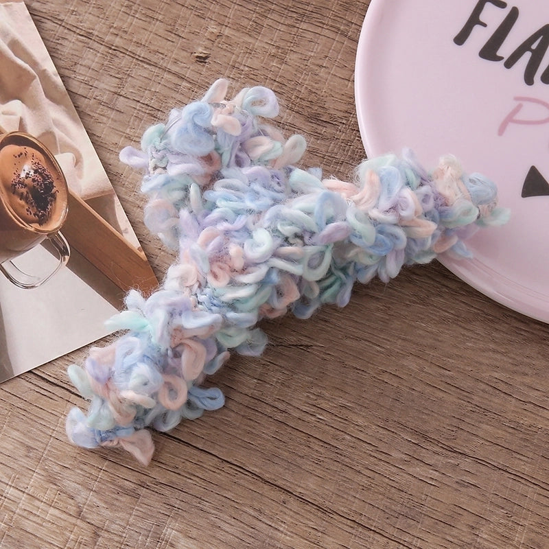 Women’s Cute Sweet Geometric Resin Yarn Hair Claws