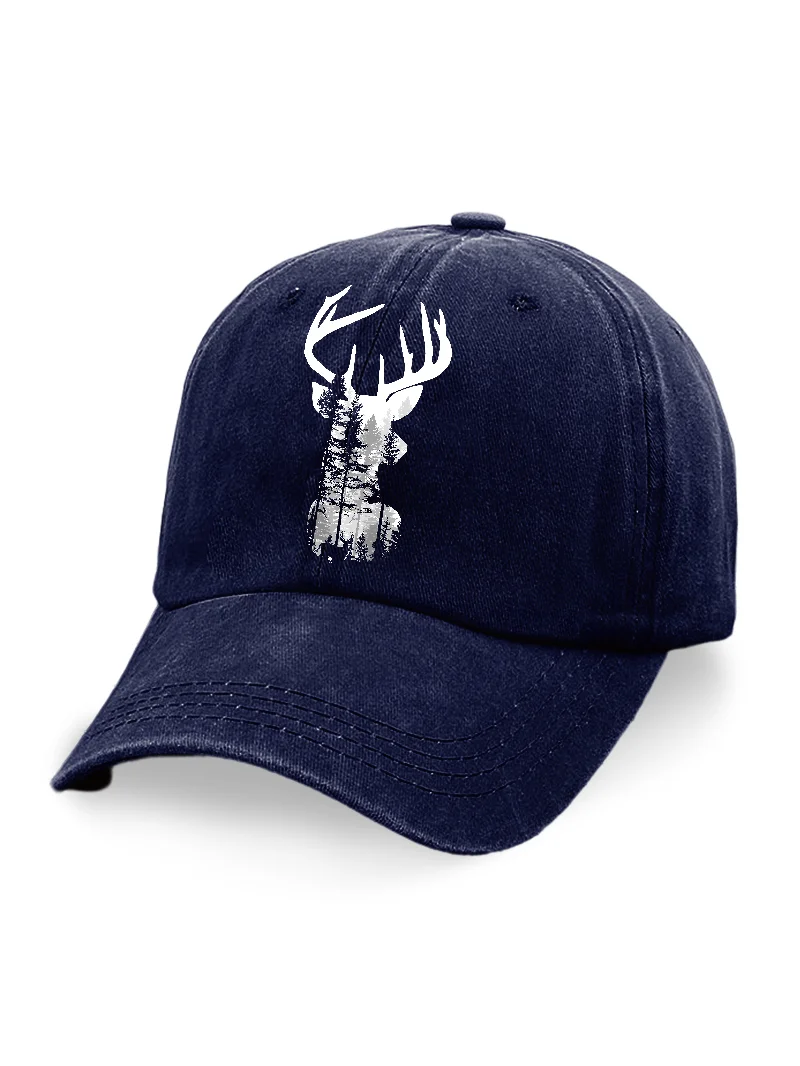 Reindeer Printed Casual Baseball Cap in  mildstyles