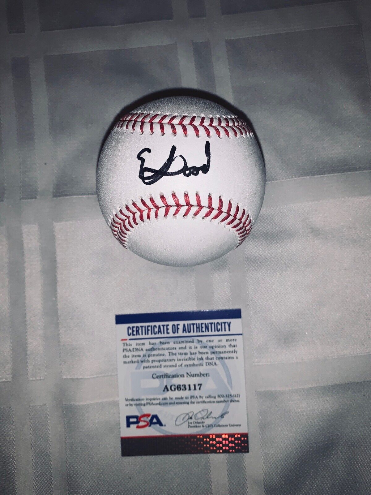 elijah wood Signed Baseball PSA/DNA Lord Of The Rings