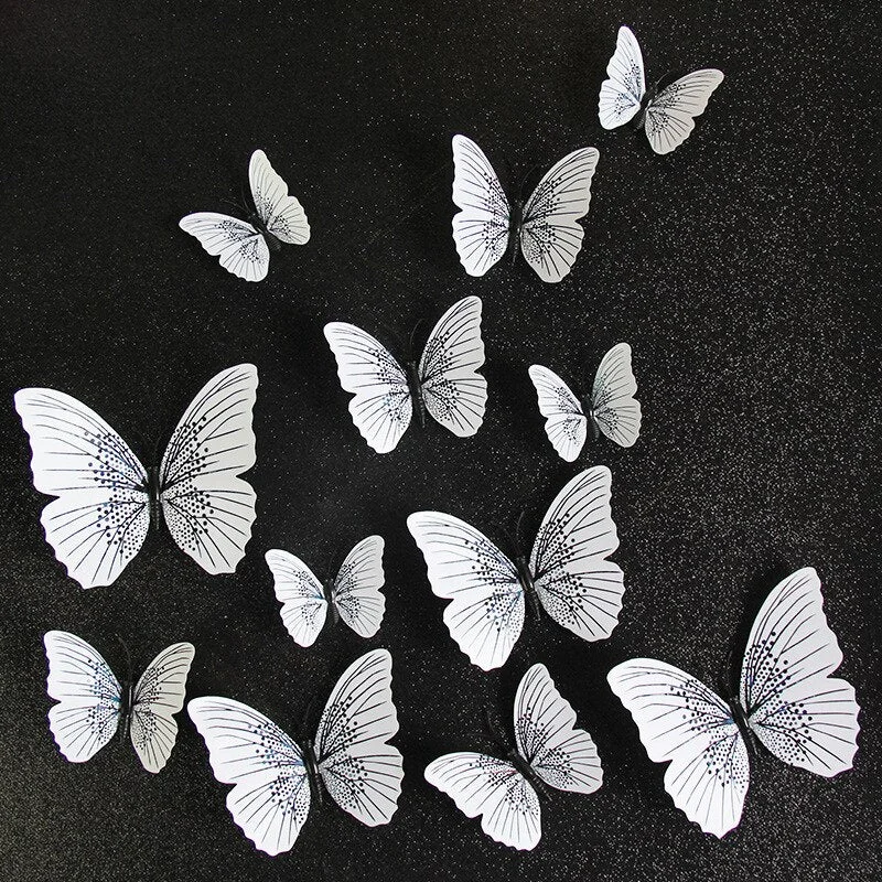 butterfly 3d wall stickers adesivo de parede pegatinas home decor pegatinas decoration room muraux bedroom aesthetic papel pared