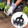2 in 1 Garden Aerator Garden Soil Scarifier Rotary Tiller Rotary Cultivator Tool