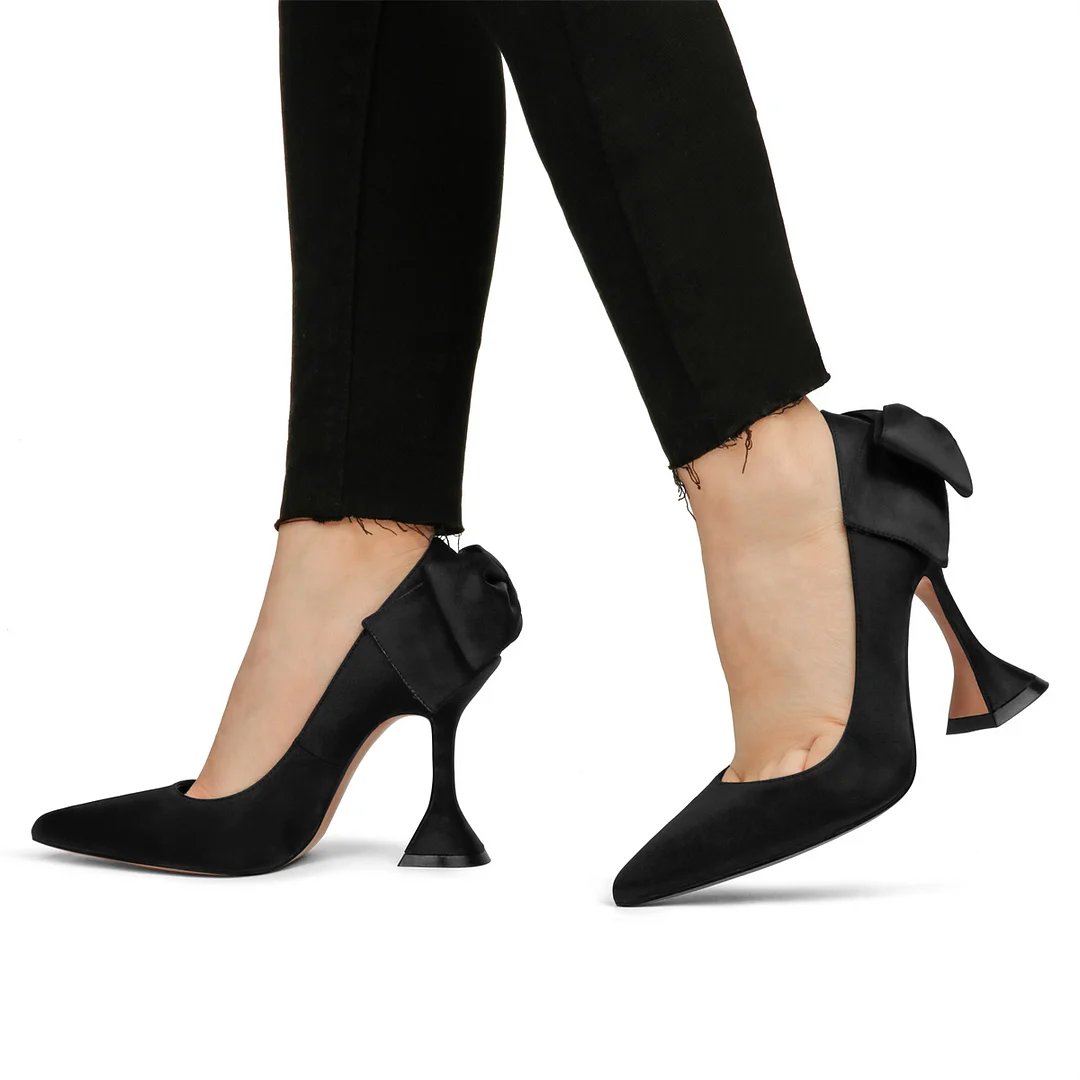 9.5cm/3.74 inch Women's Rhinestone Triangle Heel Pumps Pointed Toe Bridal Wedding Crystal Pumps