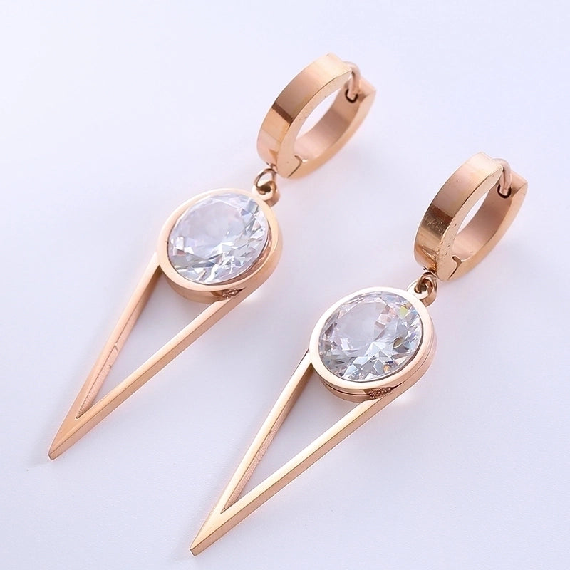 1 Pair Elegant Luxurious Classic Style Star Tassel Butterfly Inlay 304 Stainless Steel Zircon Drop Earrings