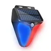 Alarm Light Wireless Solar Powered LED Strobe Motion Sensor Anti Theft Lamp