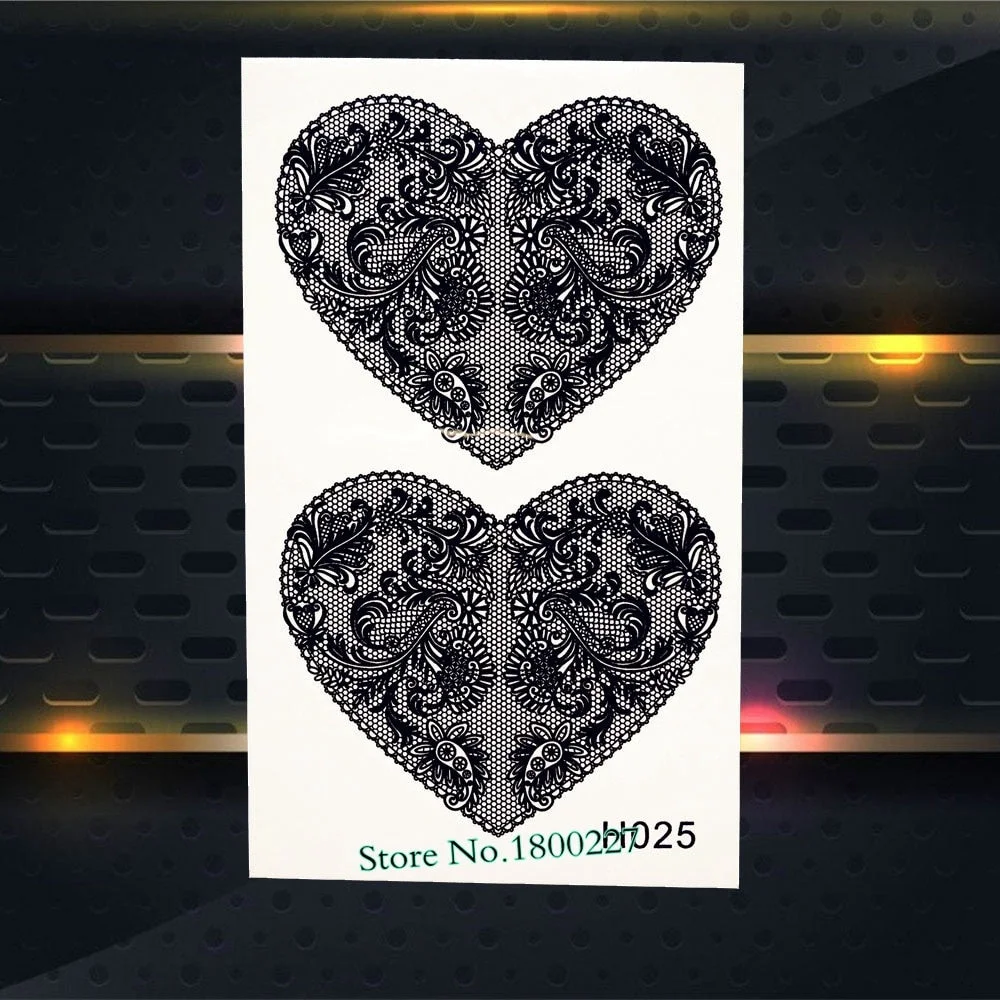 1PC Fashion Crystal Diamond Design Temporary Tattoo Sticker PAQ-003 Children Gifts Waterproof Tattoo Paste Black Navy Blue Tatto