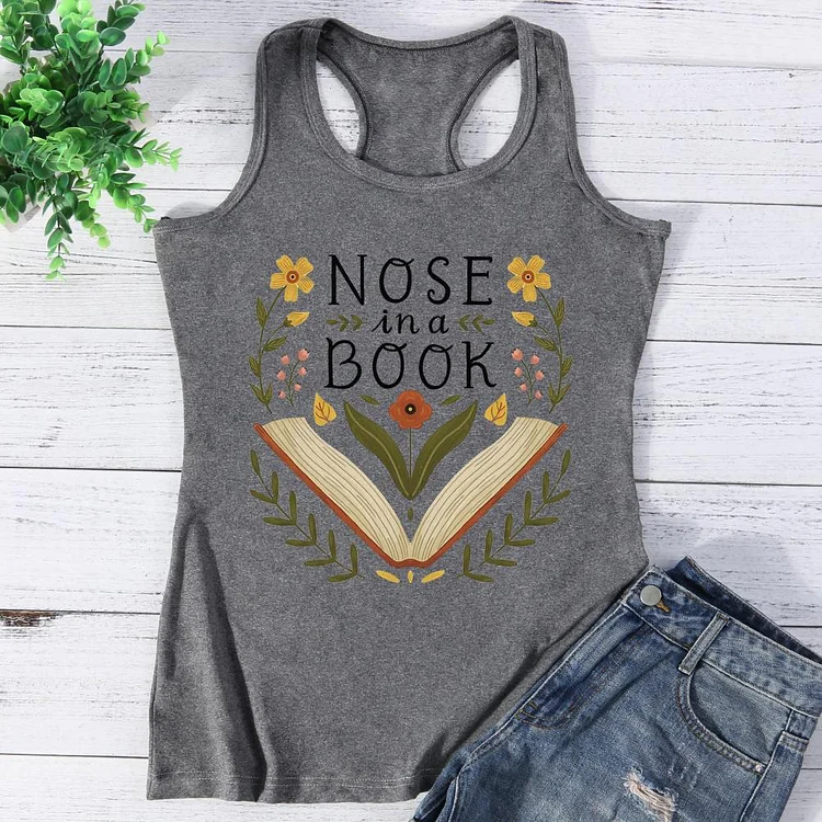Nose in a Book Vest Top-Annaletters