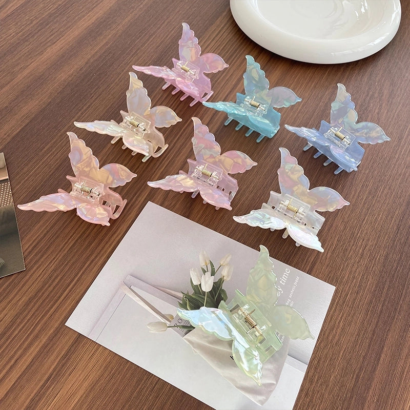 Women’s IG Style Sweet Artistic Butterfly Acetic Acid Sheets Hair Claws